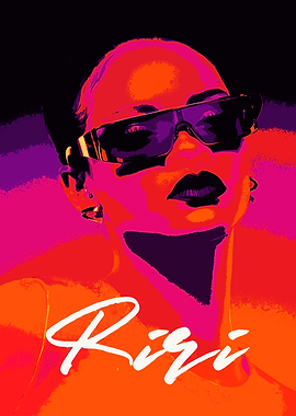 Rihanna Pop Art Portrait