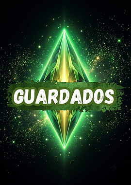 Green Crystal with Text