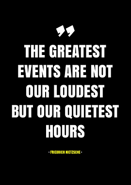 Friedrich Nietzsche quote on black background