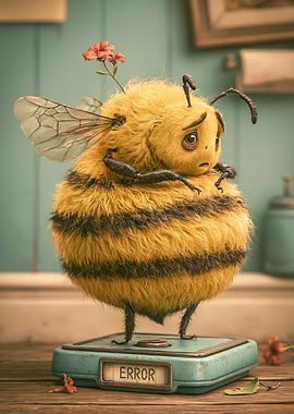 Sad Bee on a Scale