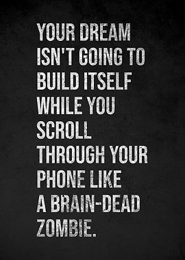 YOUR DREAM Motivational Text Art