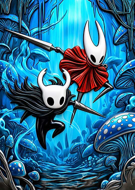 Hollow Knight Characters in Blue Forest