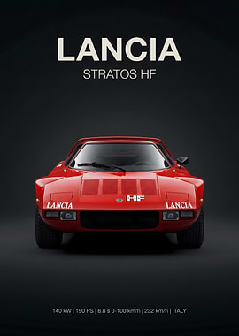 Lancia Stratos HF Poster
