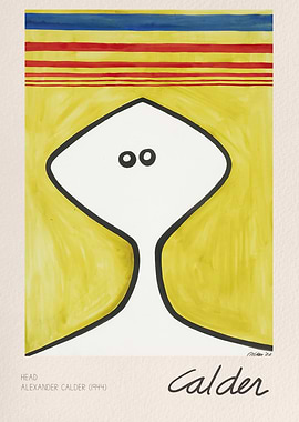 Alexander Calder Head Painting