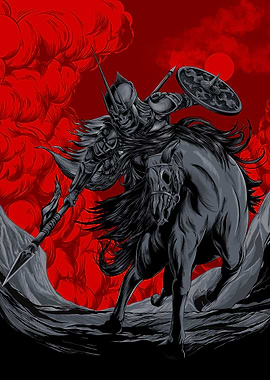 Skeleton Knight on Horse