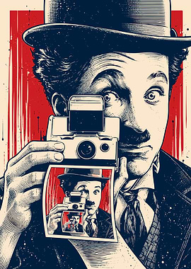 Charlie Chaplin Takes a Photo