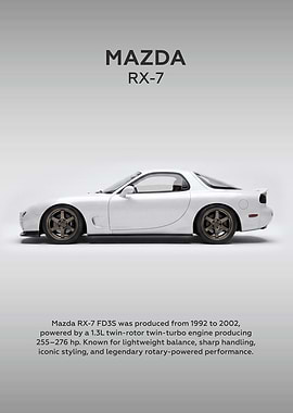 Mazda RX-7 FD3S Car Side