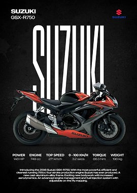 2008 Suzuki GSX-R750 Motorcycle