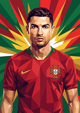 Cristiano Ronaldo in Portugal Jersey