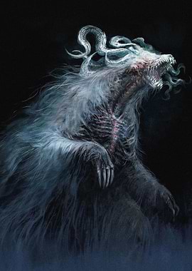 Horrific Beast with Tentacles and Fur