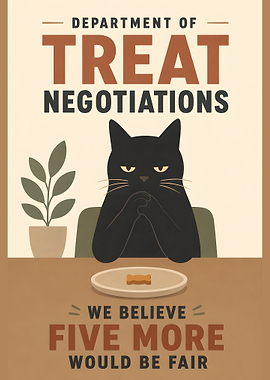 Cat Negotiating for Treats