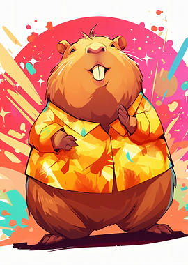 Groundhog in a Hawaiian Shirt