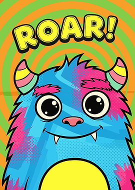 Cute Monster Roaring