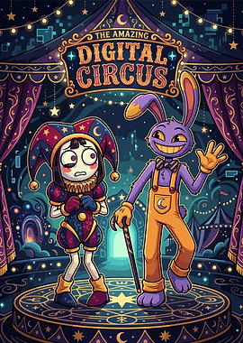 The Amazing Digital Circus Poster Pomni And Jax