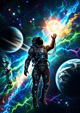 Astronaut Reaching for a Star