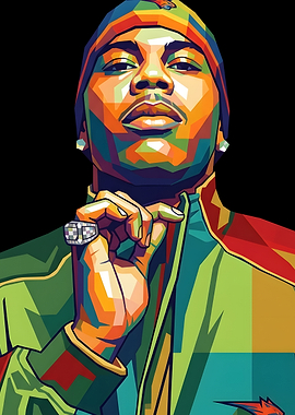 Nelly Pop Art Portrait