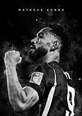 Matheus Cunha Soccer Player Portrait