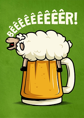 Sheep in a Beer Mug