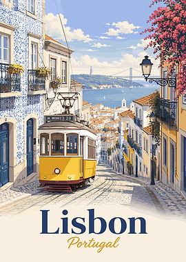 Lisbon Tram Portugal Travel