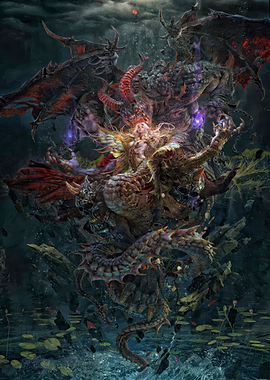 Fairy Riding a Dragon