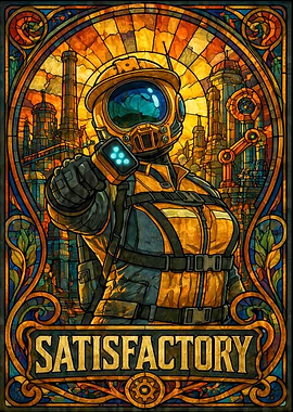Satisfactory Stained Glass Poster