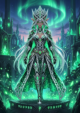 Emerald Elf Queen Aurora