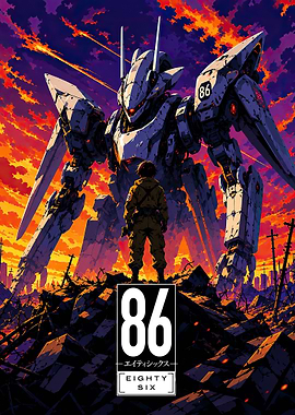 Eighty Six Mech and Pilot