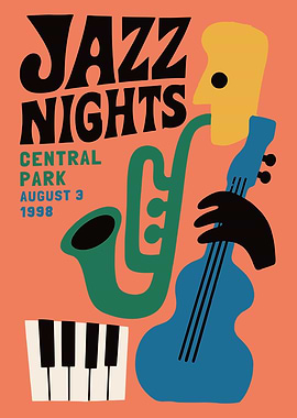 Jazz Nights Central Park Poster