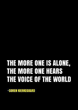 Soren Kierkegaard Quote on Solitude