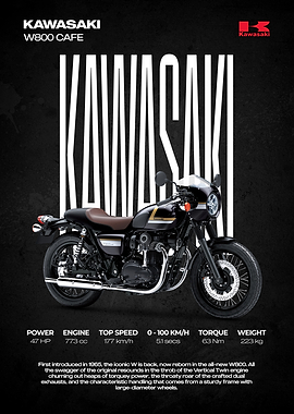 Kawasaki W800 Cafe Motorcycle