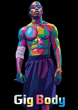 Travis Scott Gig Body Pop Art