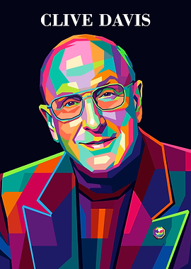 Clive Davis Pop Art Portrait