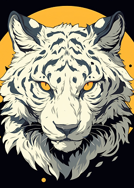 White Tiger Portrait