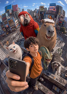 Selfie Boy: Rooftop Selfie