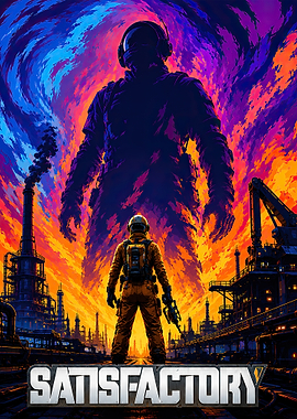 Satisfactory Game Poster