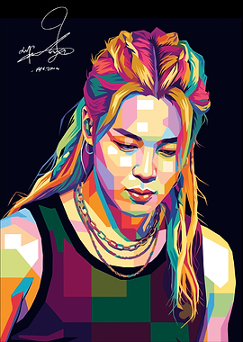 Jimin Pop Art Portrait