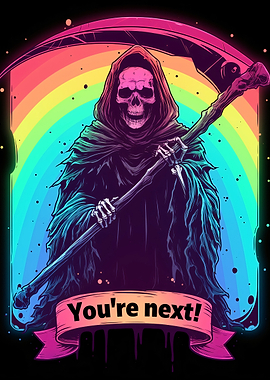 Grim Reaper with Rainbow Scythe