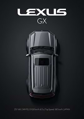 Lexus GX Top View