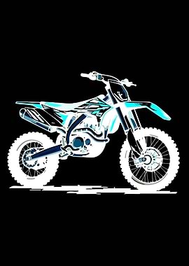 Stylized Dirt Bike Illustration