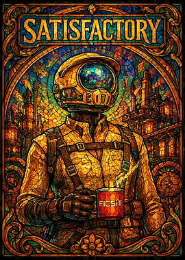 Satisfactory Stained Glass Poster