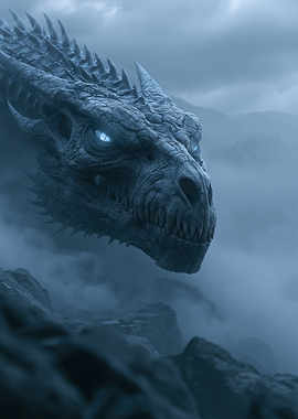 Ice Dragon in Misty Mountains