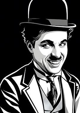 Charlie Chaplin in a Bowler Hat