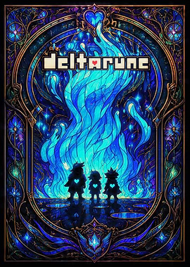 Deltarune Stained Glass Art