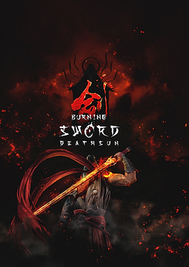 Burning Sword Death Sun Warrior