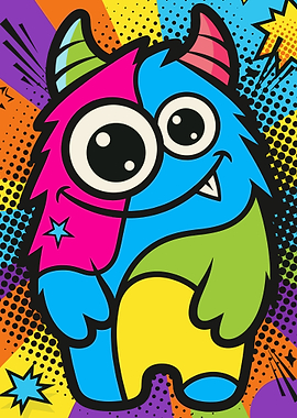 Colorful Monster Character