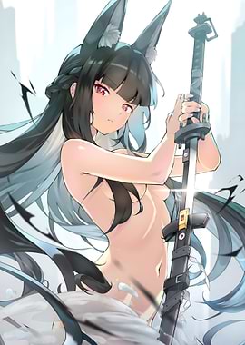 Anime Girl with Katana