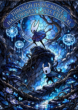 Hollow Knight Stained Glass Art