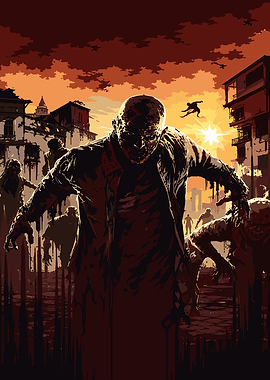 Dying Light Zombie Apocalypse in a City