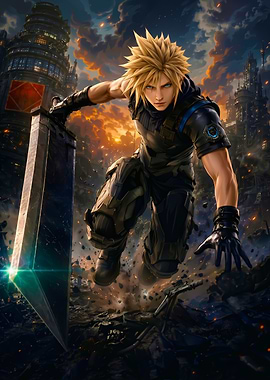 Cloud Strife Final Fantasy VII Poster