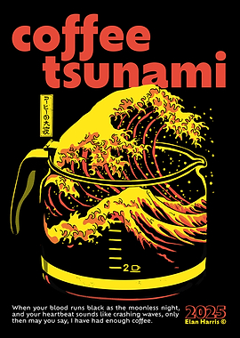 Coffee Tsunami Illustration